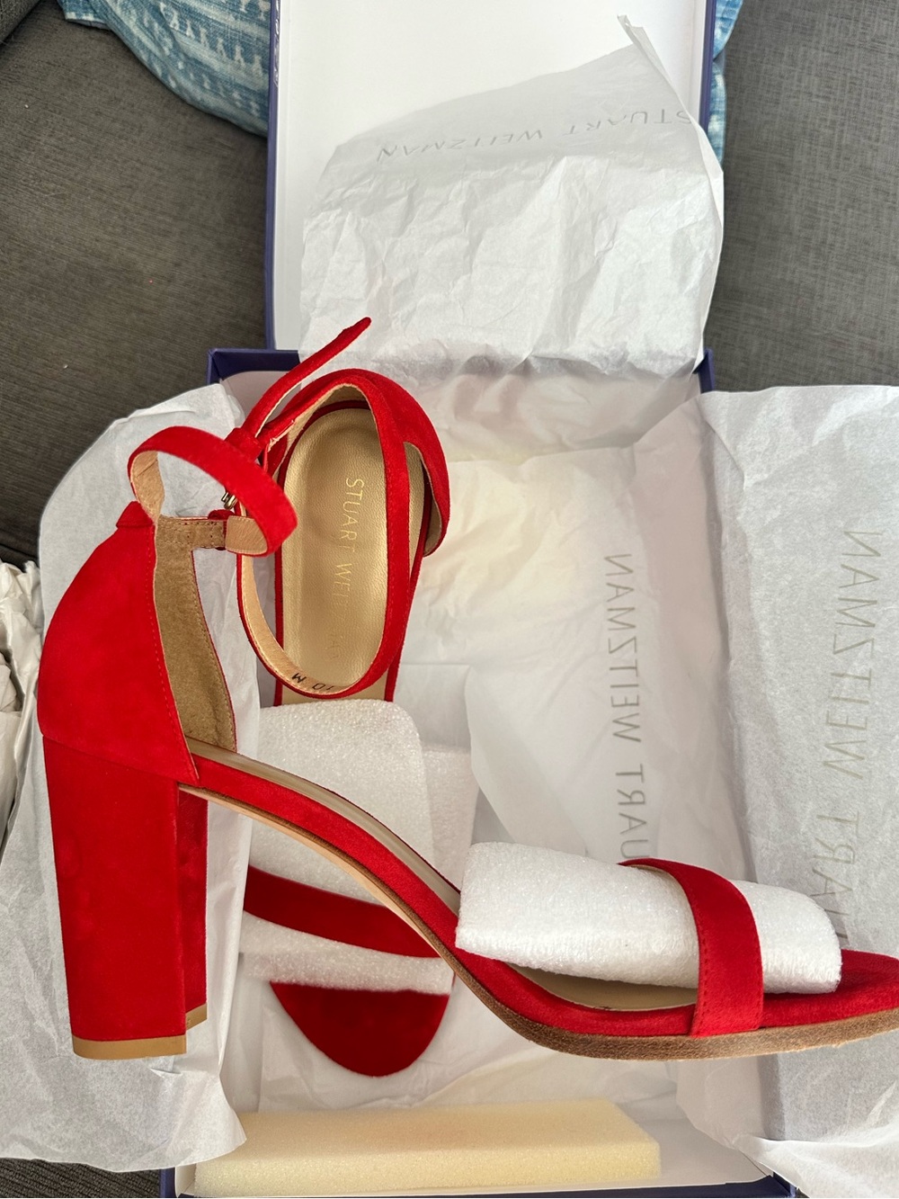 Red Heeled Stuart Weitzman Sandals